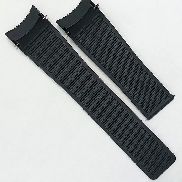 New TAG HEUER 24mm Rubber Watch Strap/Band For Chronographs (No Buckle) - Picture 5 of 7